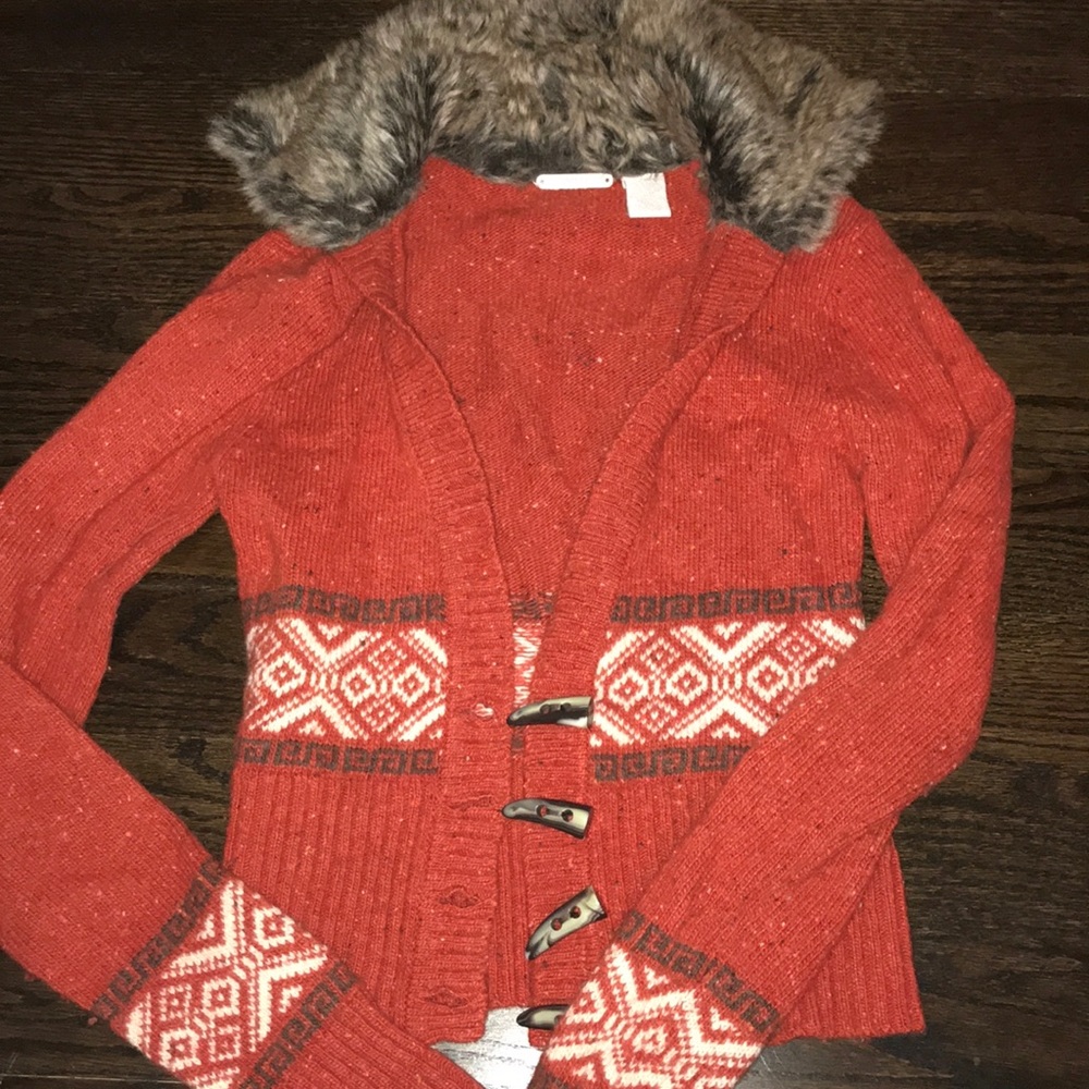 Wool tribal print sweater